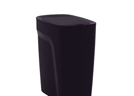 Basurero Tramontina Urban en Polipropileno Negro con Tapa Click 8.5 L