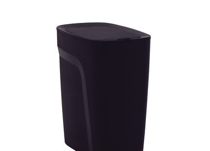 Basurero Tramontina Urban en Polipropileno Negro con Tapa Click 8.5 L