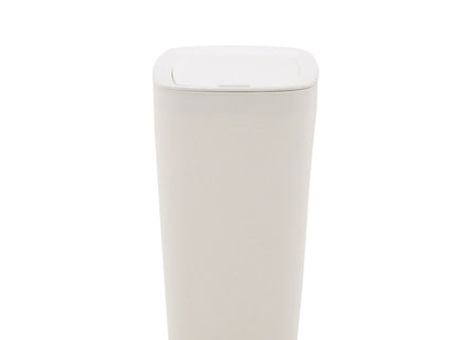 Basurero Tramontina Urban en Polipropileno Blanco con Tapa Click 8.5 L