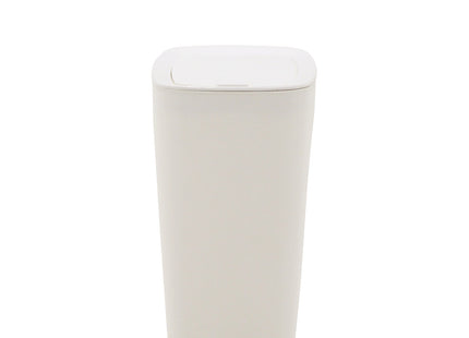Basurero Tramontina Urban en Polipropileno Blanco con Tapa Click 8.5 L