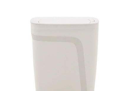 Basurero Tramontina Urban en Polipropileno Blanco con Tapa Click 8.5 L