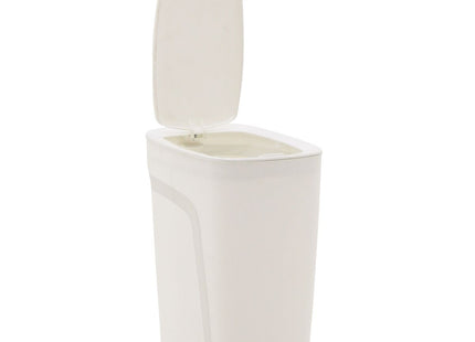 Basurero Tramontina Urban en Polipropileno Blanco con Tapa Click 8.5 L