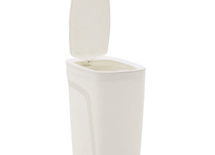 Basurero Tramontina Urban en Polipropileno Blanco con Tapa Click 8.5 L