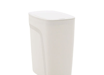 Basurero Tramontina Urban en Polipropileno Blanco con Tapa Click 8.5 L