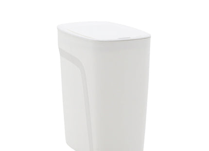 Basurero Tramontina Urban en Polipropileno Blanco con Tapa Click 8.5 L