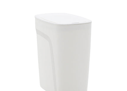 Basurero Tramontina Urban en Polipropileno Blanco con Tapa Click 8.5 L