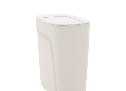 Lixeira Tramontina Compact em Polipropileno Branco com Tampa Basculante 8.5 L
