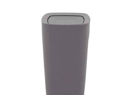 Basurero Tramontina Urban en Polipropileno Gris con Tapa Basculante 8.5 L