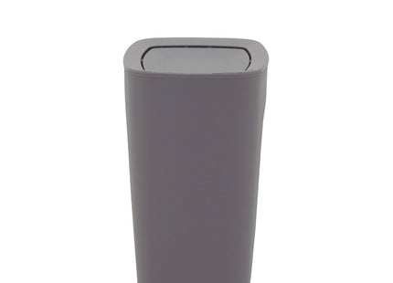 Basurero Tramontina Urban en Polipropileno Gris con Tapa Basculante 8.5 L