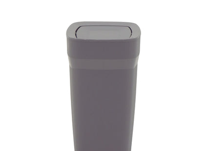 Basurero Tramontina Urban en Polipropileno Gris con Tapa Basculante 8.5 L