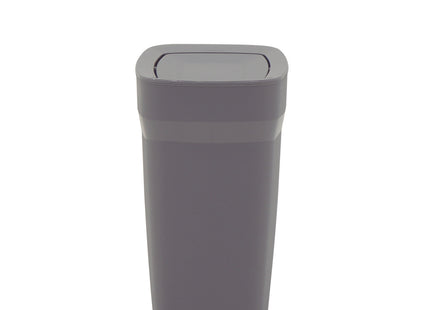 Basurero Tramontina Urban en Polipropileno Gris con Tapa Basculante 8.5 L