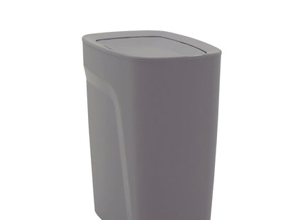 Basurero Tramontina Urban en Polipropileno Gris con Tapa Basculante 8.5 L