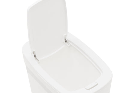 Basurero Tramontina Urban en Polipropileno Blanco con Tapa Click 10.5 L