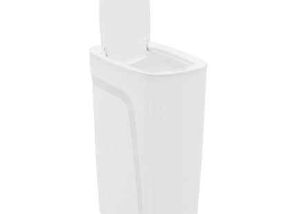 Basurero Tramontina Urban en Polipropileno Blanco con Tapa Click 10.5 L