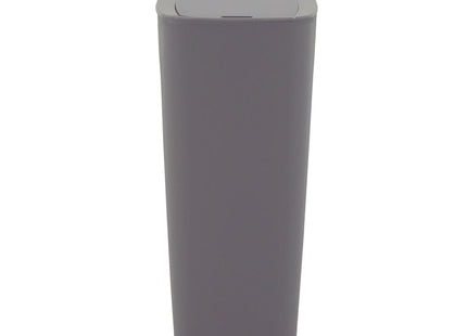 Basurero Tramontina Urban en Polipropileno Gris con Tapa Click 10.5 L