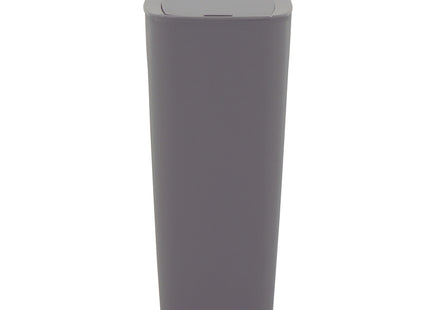 Basurero Tramontina Urban en Polipropileno Gris con Tapa Click 10.5 L