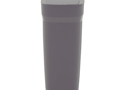 Basurero Tramontina Urban en Polipropileno Gris con Tapa Click 10.5 L