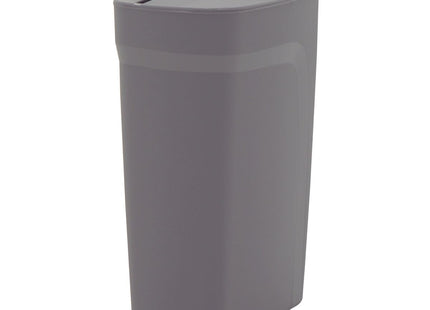 Lixeira Tramontina Compact em Polipropileno Cinza com Tampa Basculante 10.5 L