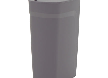 Lixeira Tramontina Compact em Polipropileno Cinza com Tampa Basculante 10.5 L