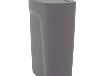 Lixeira Tramontina Compact em Polipropileno Cinza com Tampa Basculante 10.5 L