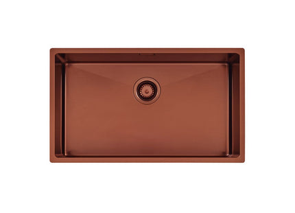 Pileta Tramontina Design Collection Quadrum en acero inoxidable con Recubrimiento PVD Rose 70x40 cm