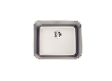 Cubeta Bajo poner Tramontina Dora 50 BL R6 de Acero Inoxidable Cepillado con Válvula 50 x 40 cm