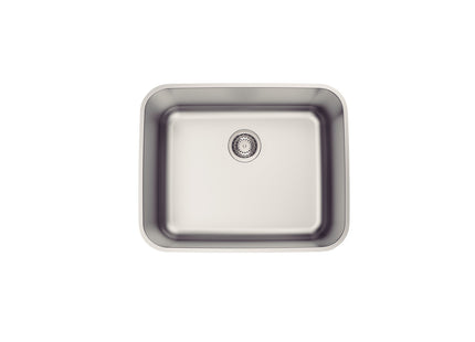 Cubeta Bajo poner Tramontina Dora 50 BL R6 de Acero Inoxidable Cepillado con Válvula 50 x 40 cm