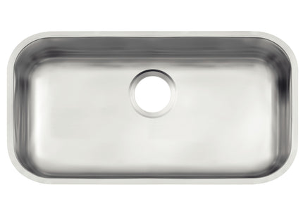 Cubeta Bajo poner Tramontina Lavínia 56 BL en acero inoxidable cepillado 56x34 cm