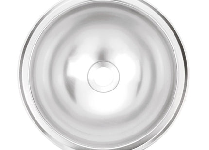 Lavabo redondo de Tramontina en acero inoxidable con acabado satinado 30 cm
