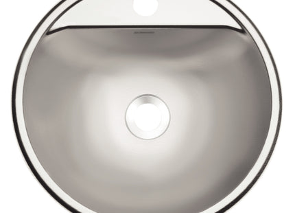 Inodoro Tramontina Demi FX en acero inoxidable satinado Ø34 cm