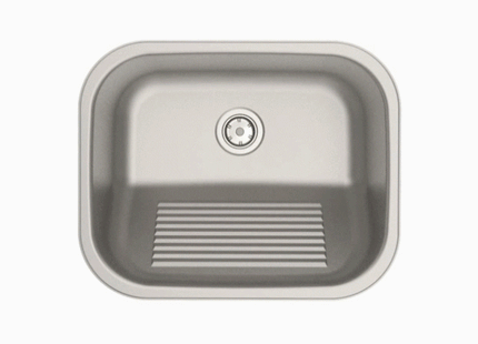 Lavadero Tramontina de empotrar en acero inoxidable cepillado 34 L 50x40 cm