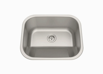 Lavadero Tramontina de empotrar en acero inoxidable cepillado 34 L 50x40 cm