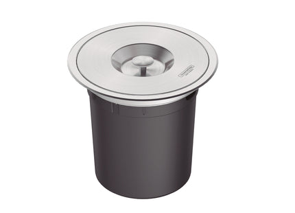 Basurero de empotrar Tramontina de acero inoxidable con balde plástico de 5 l