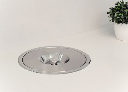 Basurero de empotrar Tramontina de acero inoxidable con balde plástico de 5 l