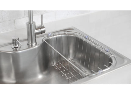 Cesto alambrado en acero inoxidable para fregadero de empotrar e incrustar Morgana 60 FX