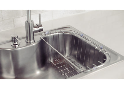 Cesto alambrado en acero inoxidable para fregadero de empotrar e incrustar Morgana 60 FX