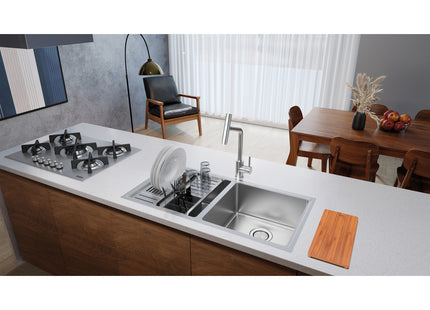 Kit de accesorios en acero inoxidable para cubetas Quadrum Design Collection