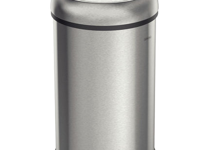 Basurero Tramontina Friuli de acero inoxidable con terminación satinado 65 l con tapa oscilante