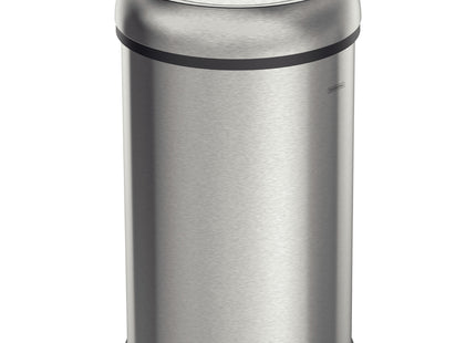 Basurero Tramontina Friuli de acero inoxidable con terminación satinado 65 l con tapa oscilante