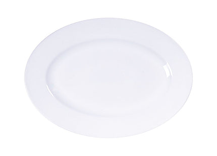 Bandeja Oval Tramontina Maria Augusta en Porcelana 32x25 cm