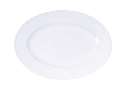 Bandeja Oval Tramontina Maria Augusta en Porcelana 32x25 cm
