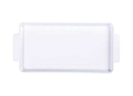 Bandeja Rectangular Tramontina Maria Augusta en Porcelana 28x15 cm