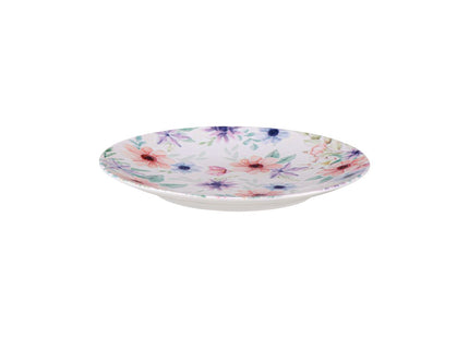 Plato Postre Tramontina Floratta en Porcelana Decorada 21 cm