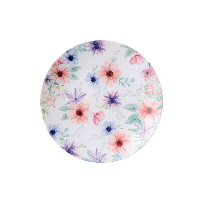 Plato Postre Tramontina Floratta en Porcelana...