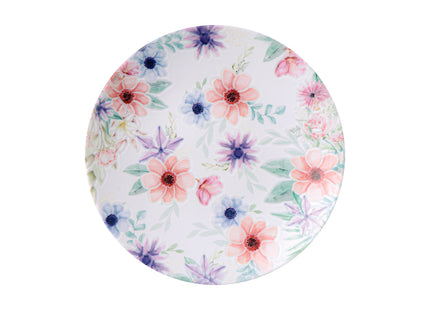 Plato Postre Tramontina Floratta en Porcelana Decorada 21 cm