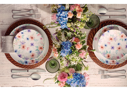 Plato Postre Tramontina Floratta en Porcelana Decorada 21 cm