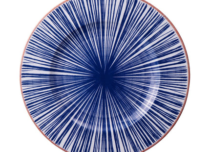 Plato Raso Tramontina Abstratta en Porcelana Decorada 28 cm
