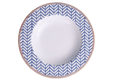Plato Hondo Tramontina Abstratta en Porcelana Decorada 23 cm