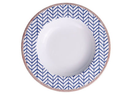 Plato Hondo Tramontina Abstratta en Porcelana Decorada 23 cm