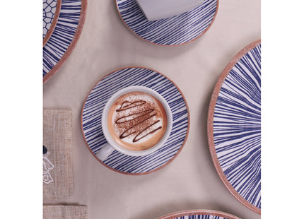 Plato Raso Tramontina Abstratta en Porcelana Decorada 28 cm